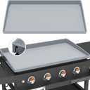 Silicone Griddle Mat Cover for Blackstone - 36 Inch True All-Encompassing Coverage Heavy Duty Food Grade Grill Buddy Mat, All Season Cooking Surface Protective Cover (Gray)