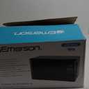 Emerson MW7302B Compact Countertop Microwave Oven with Touch Control, LED Display, 700W, 10 Power Levels, 6 Auto Menus, Glass Turntable and Child Safe Lock, 0.7 Cu., Ft. Black