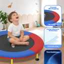 BLUERISE 36'' Toddler Trampoline Safe Foam Handle Indoor&Outdoor Ages 2-6