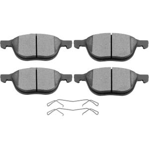 SCITOO D1044 Front Ceramic Brake Pads Sets Fit For Ford For Escape/For Focus/For Transit Connect,For Mazda 3/3 Sport/5,For Volvo C30/C70/S40/V50, Front D1044 [4PCS]