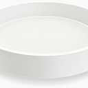 Plant Saucer Tray for Ceramic Plastic Pots, 20 inch Plant Saucers for Indoors, Pot Saucers Trays, Bird Bath Bowls, Flower Planter Water Drip Trays for Pots Base (20", White)
