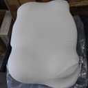 Cloud Pillow Ergonomic Cervical Memory Foam Pillow, Breathable Neck Support (white)