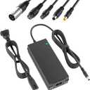 42V 2A Scooter Charger with 6 in 1 Plugs for 36V Pocket Mod, Sports Mod,Razor,Gotrax,Jetson,Voyage,Ninebot,Lithium Battery Device,Electric Scooter Charger