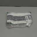 AmazerBath Shower Curtain, Washable Cloth Black Shower Curtain Sets with 12 Shower Curtain Hooks, Fabric Rustic Black and White Striped Curtain, Farmhouse Bathroom Curtains, 72x72 Inches