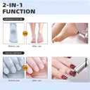 Foldable Electric Foot Callus Remover, Foot Files, 9-Speed Foot Sander Pedicure Tools for Feet Dead Skin with Sandpaper Disk and Nail CareRose Gold