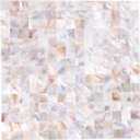 Reovatile 10 - Sheet Pearl Shells Tile Peel and Stick Backsplash, Self Adhesive Wall Tile for Kitchen, Bathroom, Bedroom (11.8"X11.8", Colorful Nature)