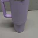 40 oz Tumbler with Handle,Tumbler with Lid and Straw,Double Wall Insulated Cup Stainless Steel Travel Mug(Cold for 34 Hours),Water Bottle for Iced Tea,Coffee,Cold Beverages(Purple)