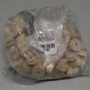 WADORN 150pcs 1 Inch Wooden Wheels Bulk Unfinished Craft Wheels Natural Wood Mini Wheels with 0.4 Inch Thick for DIY Model Cars Mini Christmas Tree Base Holiday Decorations Crafting