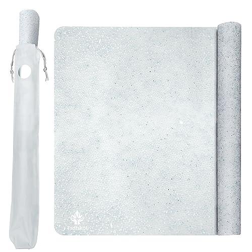 Fsdfskoi 36 "x24 inch Large Silicone mat with Luminous Silicone mats Suitable for Multi-Purpose use Such as Flooring Restaurant Baking etc (Silvery White)