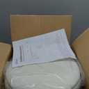 RUCUKEN Adjustable Ottoman Stool White Vanity Stool Vanity Chair for Makeup Room Stool Chair for Vanity Stool with Storage Makeup Stools with Storage Swivel Makeup Chair for Bathroom Faux Leather