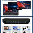 WONNIE 10.5" Two DVD Players Dual Screen for Car Portable CD Player, Play the Same or Two Different Movies with Two Mounting Brackets, 5-Hour Rechargeable Battery, Support USB/SD Card Reader