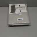 Total Blackout Natural Linen Curtains 80 Inches Long 2 Panels for Bedroom Patio, Heat Blocking Thermal Insulated Lightweight Privacy Grommet Curtains, Natural, W52 x L80, 2 Panels