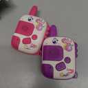 Walkie Talkies Toys for Girls:Unicorn Toys 2 Pack Birthday Gifts for 3 4 5-7 8 Year Old Girls Toy for 4 5 6 7 8-10 Year Old Camping Outdoor Games,Christmas Stocking Stuffers for Girls Kids (Pink)