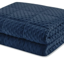 HulooSleep Weighted Blanket, Navy Blue Kids Size 36" * 48" 5lbs With Premium Glass Beads