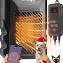 Dog House Heater,Pet House Heater with APP Remote&Thermostat,41F/113F Adjustable Temp 24H Timer Outdoor Pet Safe Heaters,500W IPX5 Waterproof Cat Heater Anti Chew Cord with WIFI