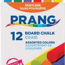 Prang Board Chalk, Assorted Colors, 12 Count