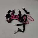 NESTROAD No Pull Dog Harness,Adjustable Oxford Dog Vest Harness with Leash,Reflective No-Choke Pet Harness with Easy Control Soft Handle for Large Dogs(X-Large,Fuchsia Pink) (XLneck 17-25" chest 21-35")