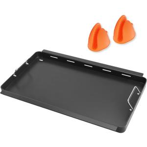 SafBbcue Full Size Griddle Inserts for Charbroil TRU Infrared 463242516 466242515 466243219 463355220 463342420 Flat Top Griddle for Charbroil Infrared 466242615 466242616,Carbon Steel
