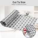 XIYUNTE Shower Mat Bathtub Mat Non Slip, 36''x16'' Soft and Comfortable Anti Slip Shower Mat, Eco-Friendly TPE+PP Shower Non Slip Mat with Powerful Suction Cups, Machine Washable, Easy to Cut, Grey