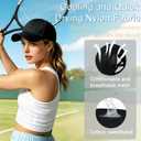 2Pack Womens Criss Cross Ponytail Baseball Cap, Quick Drying UV Protection Breathable Sport Outdoor Sun Hat