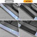 4PCS Car Door Edge Guards Door Sill Protector for Honda Ridgeline 2017-2025 2026 Accessories ABS Plastic Material Matte Black Car Door Threshold Protection