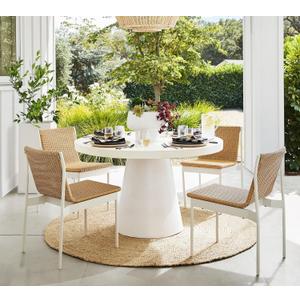 Jute Area Rug 4' Round - Handcrafted Braided Indoor Rug for a Farmhouse or Rustic Style - Durable and Soft Material Ideal for Living Room, Bedroom, or Dining Room