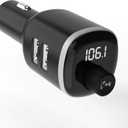 Scosche BTFM4 BTFREQ Universal Bluetooth Handsfree Car Kit with FM Transmitter and Dual USB Ports, Black