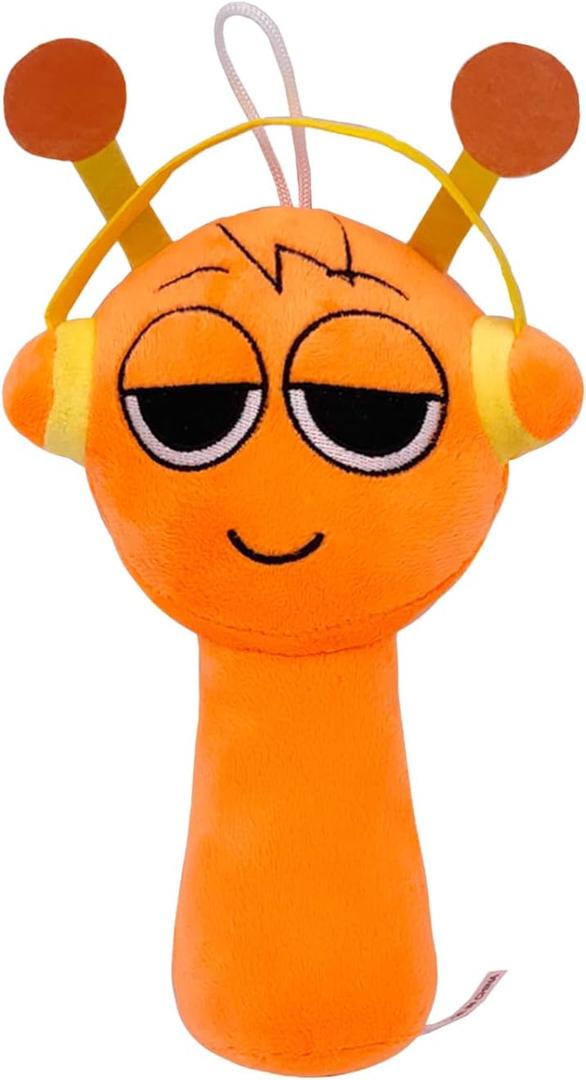 Super JAKES Sprunki Plush, Sprunki Game Plush Toys,Soft Stuffed Animal Pillow Figure Doll Christmas Birthday Gifts for Adult Kids (Orange)