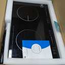 VBGK 2 burner Induction Hop,3600W Electric hob 2 burner with Knob Control,9 Power Levels, Kids Lock & Timer,LED touch control,double induction hop