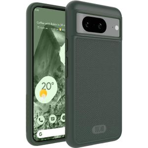 TUDIA MergeGrip [Military Grade] Designed for Google Pixel 8 Case (2023) - [Drop Tested] Dual Layer Shockproof Slim Rugged Tough Heavy Duty Protective Phone Cases Cover - Pine Green