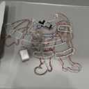 Enhon 24" Christmas Window Lights, Light up Animated Santa Claus for Xmas Decoration, Waving Santa Window Lamp with 236 LEDs and Suction Cup, Hanging Animated Christmas Decor for Indoor Outdoor Home