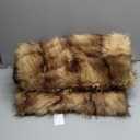 GEMBED Fluffy Faux Fur Throw Blanket  Super Soft Warm Thick Plush Blanket for Bed, Couch & Office, Cozy Fuzzy Throw with Flannel Backing,50"x60", Grey