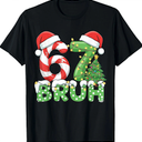 Christmas Six Seven 67 Funny Meme 6 7 Xmas Women Men Kids TShirt Medium