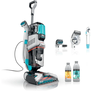 Shark CarpetXpert with StainStriker Upright Carpet, Area Rug & Upholstery Cleaner with Pet Mess Extractor Tool, Perfect for Pets, Carpet Shampooer, 3 Cleaning Tools, Cleaning Solutions, White, EX201