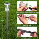 Eyrosa Solar Pathway Lights Outdoor Waterproof, 15 Pack Cool White Solar Garden Lights, Diamond-Cut Starlight Decor, Stake Lighting for Yard Path Walkway Driveway Patio Lawn Outside