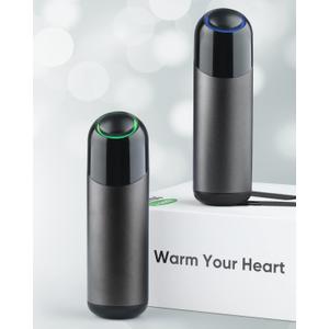 2-Pack Rechargeable Hand Warmers -   Electric Heater, 4000mAh*2Packs, Heat Therapy Great for Anyone You Cared About of Women and Men (Grey)