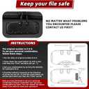 Fireproof Document Box Hard Case With Lock, Multi-Layer Fire Proof Water Resistant Safe Box File Organizer Bag With Small Money Bag for Important Documents Passport Certificates Laptop (Black)