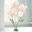 Large Artificial Flowers, 5.58ft Giant Standing Poppy Decorations, Handcrafted Huge Flowers for Wedding, Garden, Hotel, Office, Shop Window Display (1, Light Pink)
