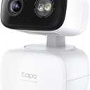 Tapo 2K Indoor/ Outdoor Pan/ Tilt Wired Security Camera - Baby Monitoring, Person & Baby Cry Detection, 360° Motion Tracking, Color Night Vision, Subscription-Free Local Storage or Optional Cloud, C216