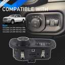 68156061AD Headlight Fog Light Headlamp Switch Control Assembly Compatible with 2019-2024 Ram 2500 3500 2019-2025 Ram 1500 Replaces 68156061AB 68156061AC