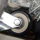 SPACEKEEPER Workbench Casters kit 660 Lbs - Retractable Casters Heavy Duty Bench Caster Wheels Designed for Workbenches Machinery & Tables, 4 Pack