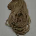 FESHFEN Dirty Blonde Wigs with Bangs, Synthetic Natural Looking Long Layered Straight Hair Wig for Women Daily Party Use, 18 inch