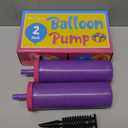 Balloon Pump Hand Held, Inflator Air Pump for Balloons - 2Way Dual Action, 2Pack: Friends can Help - Easy to Use, 100% Lifetime Satisfaction  - Sturdy Ballon Inflator Pump