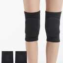 SUJAYU Dance, Wrestling, Basketball, Volleyball Knee Pads for Women, Knee Protector Soft Knee Pads for Work (Black, S)