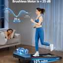 THERUN 10% Walking Pad with Auto Incline, Walking Pad for Home and Office, 2.5 HP Brushless Core Portable Under Desk App Walking Pad with Remote Control and LED Display