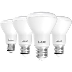 Sunco BR20 LED Bulb Dimmable, Small Recessed Lighting Bulbs, R20 Mini Flood Light Indoor, 550 LM, 7W (50W Equivalent), 3000K Warm White, E26 Base, Can Light for Home, Kitchen, Bedroom UL 4 Pack.
