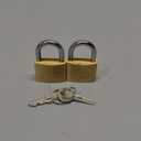 ABRAFOX Solid Brass Same Keyed Padlock keyed Alike Lock-1-9/16 inch 40mm 2pack