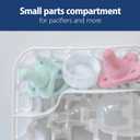 Dr. Brown's Dishwasher Basket for Small Baby Bottle Parts, Pacifiers, and Accessories, Clean, Store and Organize Newborn Essentials, BPA Free, Black