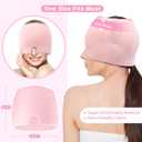 my novel things Migraine Relief Cap, Gel Cooling Eye Mask, Cooling Gel Relief 2 Pack Set, Hot/Cold Therapy, Cold Compress for Head, Headache Eyes Mask for Sinus, Puffy Eyes, Tension and Stress Relief