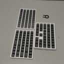PBT Japanese Gray Keycaps 144 Keys Cherry Profile DYE-Sub Custom Minimalist Keycaps for 60% 65% 70% 75% Cherry Gateron MX Switches Mechanical Keyboards
